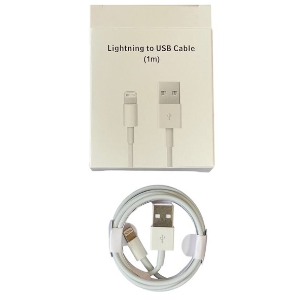 Original Apple 5W USB adapter and 1 Meter USB Lightning Cable New - Picture 3 of 4